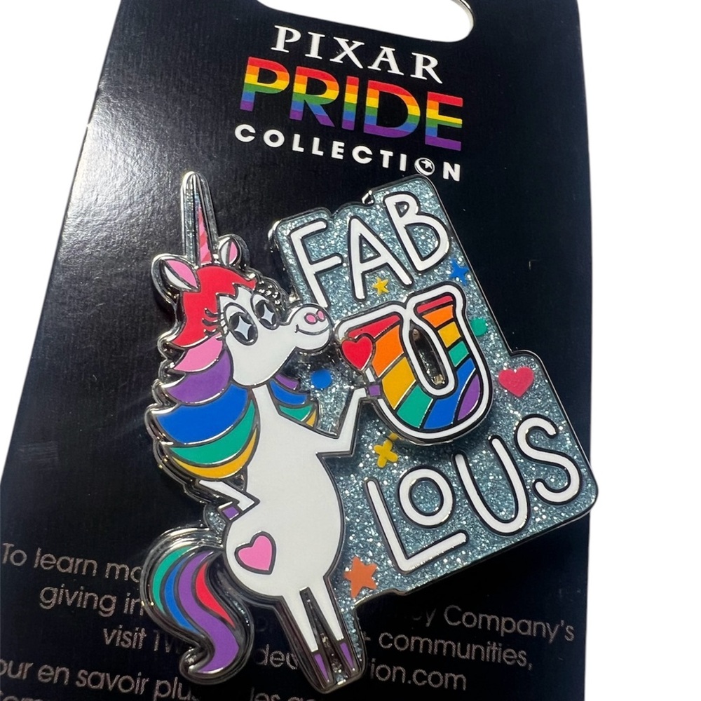 Disney Pin - Pixar Pride - Inside Out - Rainbow Fabulous - Unicorn